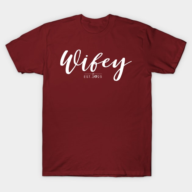 New year - Wifey 2023 T-Shirt by JunThara